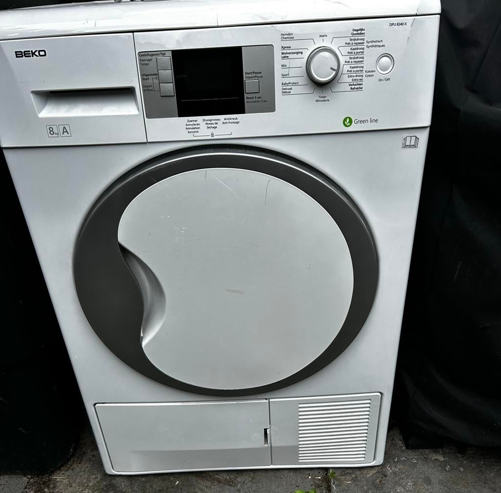 Gratis beko wasdroger 8kg, Witgoed en Apparatuur, Wasdrogers, Ophalen, Gebruikt, Condens, Minder dan 85 cm