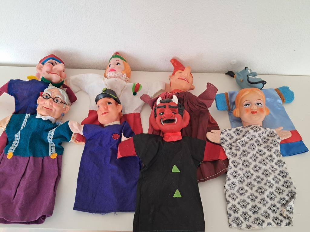 Set van 8 handpoppen, Ophalen of Verzenden