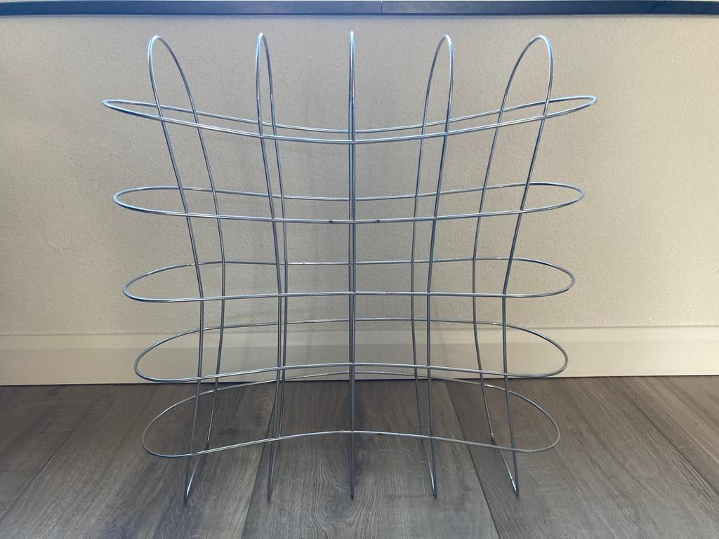 Leuk, speels wijnrek voor 20 flessen - metaal, 50 tot 75 cm, 15 tot 25 flessen, Ophalen of Verzenden, Zo goed als nieuw