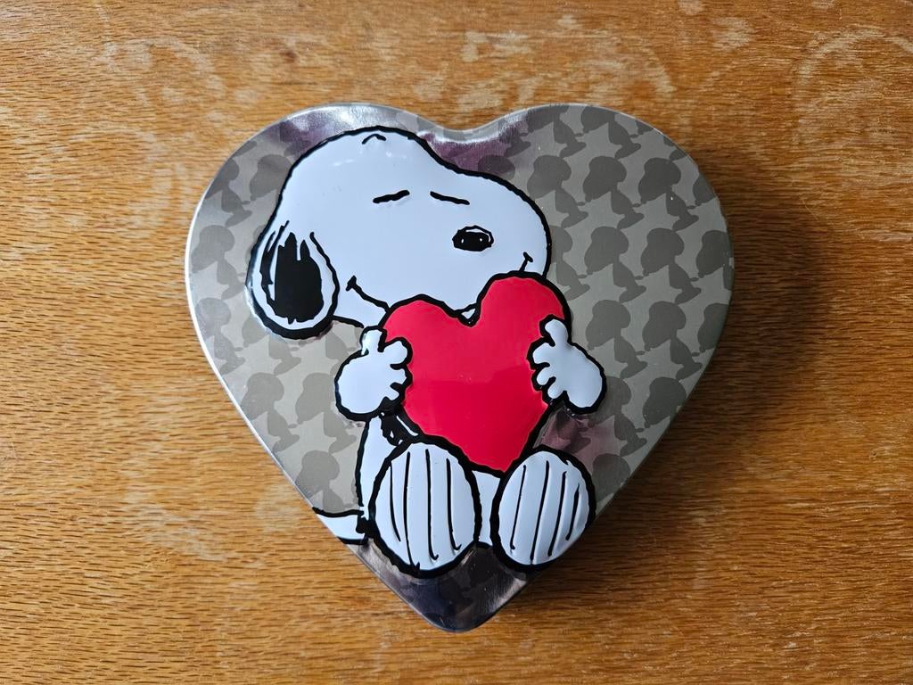 Hartvormig blik Snoopy Peanuts, Ophalen of Verzenden, Gebruikt, Overige, Overige merken