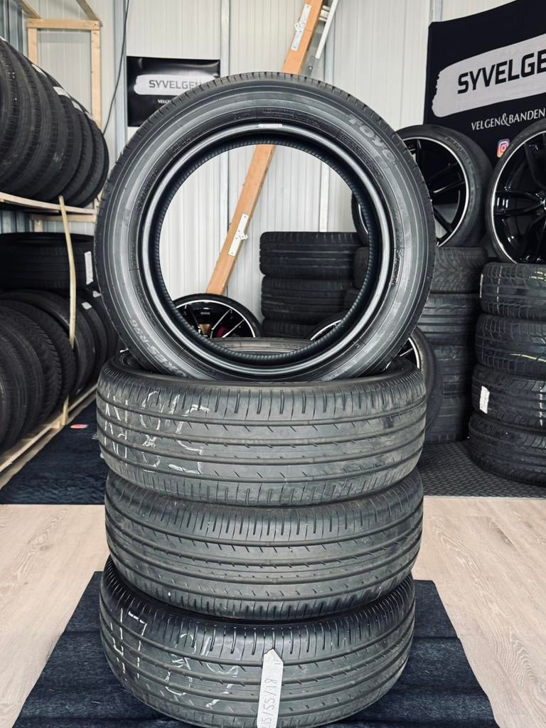 ✅ 4x 215 55 18 Toyo Proxes R56 Zomerbanden - ZGAN 7mm!!, Ophalen, 18 inch, Band(en), Personenwagen