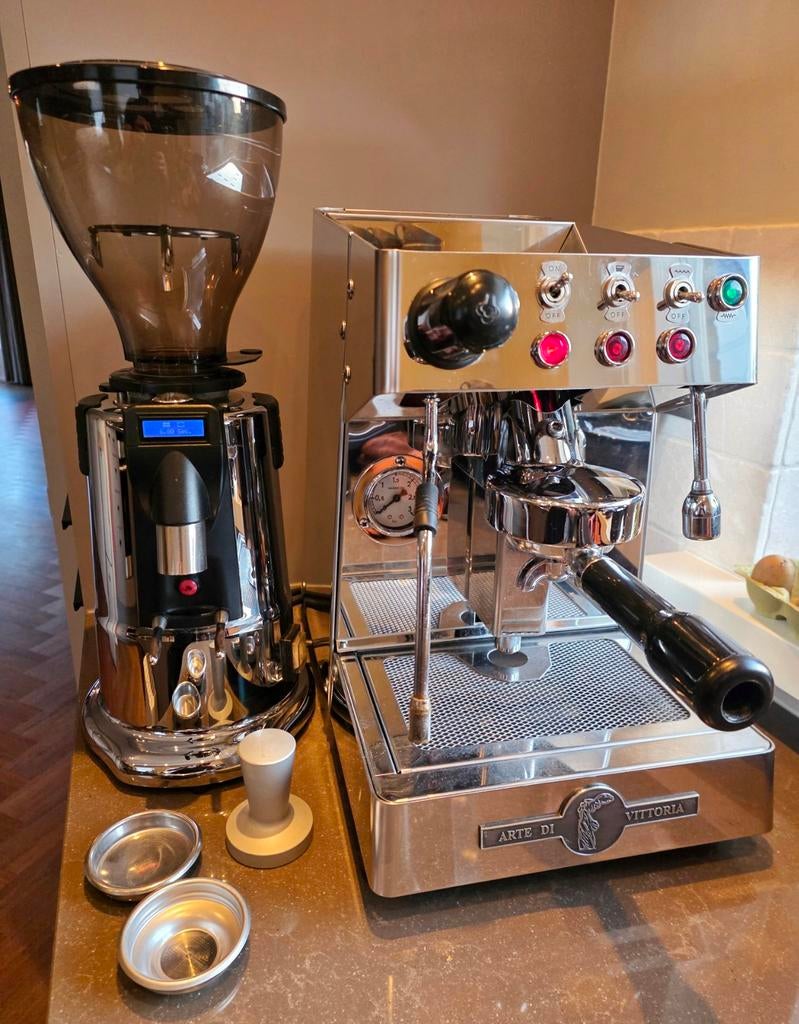 BFC Junior + Macap M5D espresso set, Witgoed en Apparatuur, Koffiezetapparaten, Ophalen