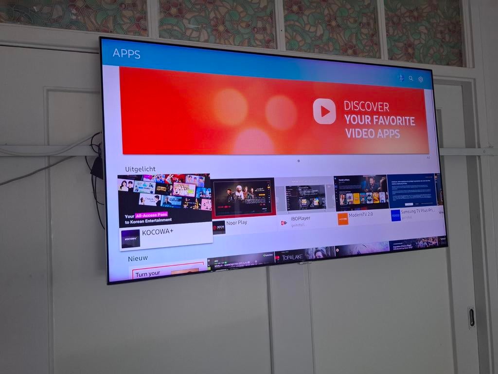 Samsung QLED 4K Ultra HD 55 inch Smart TV 120 Hz, Ophalen of Verzenden, Zo goed als nieuw, 100 cm of meer, Samsung