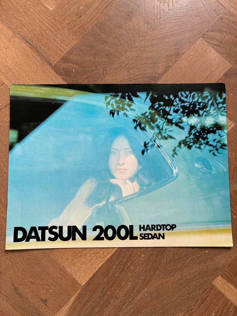 Datsun 200L Hardtop en Sedan brochure, Ophalen of Verzenden, Zo goed als nieuw, Overige merken