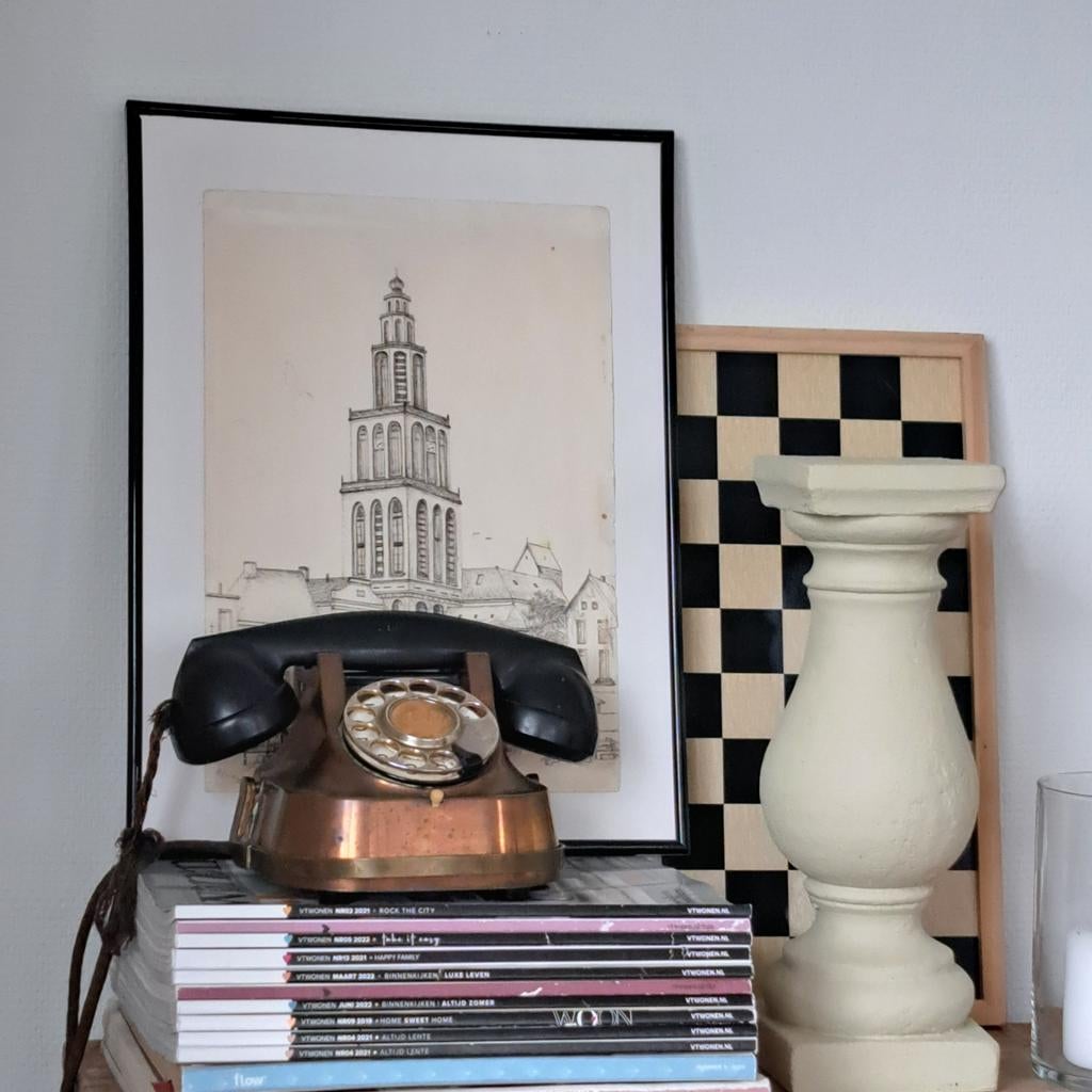 Oude bakelieten telefoon vintage Prijs in overleg, Ophalen of Verzenden