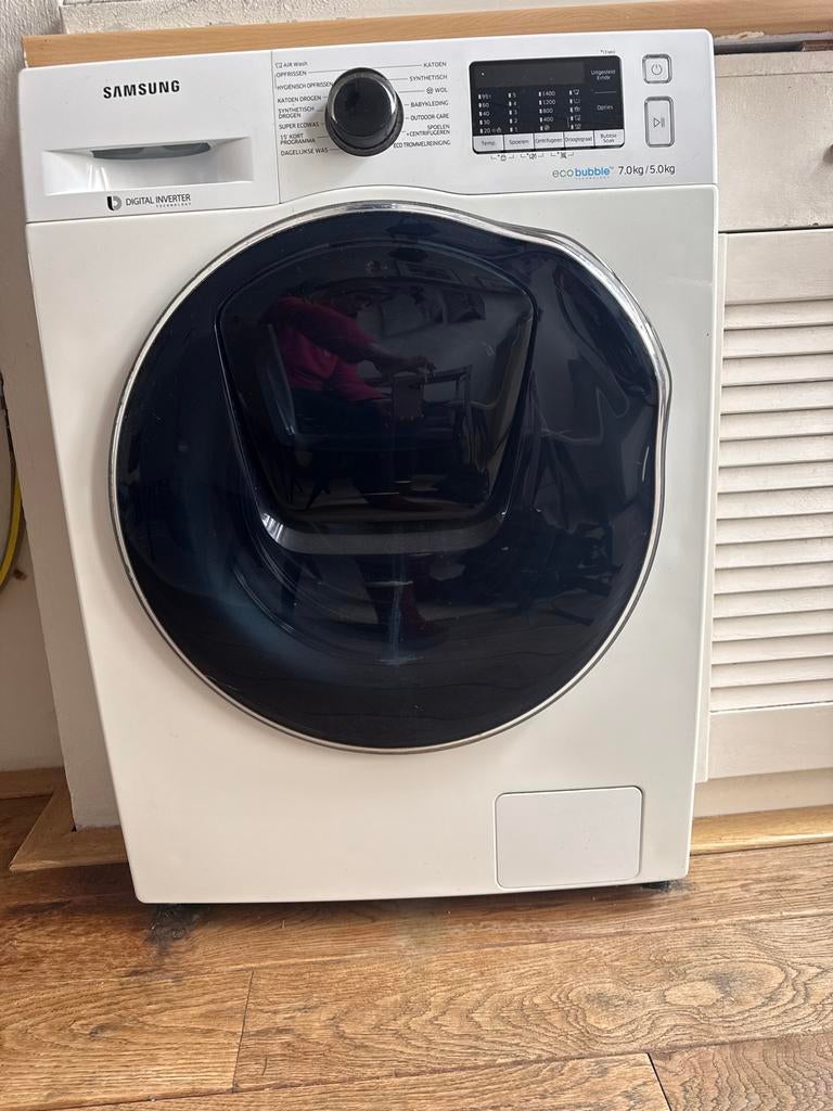 Samsung Eco Bubble Wasmachine 7kg - Energiezuinig & Diverse, Witgoed en Apparatuur, Wasmachines, Ophalen, Gebruikt, 1200 tot 1600 toeren