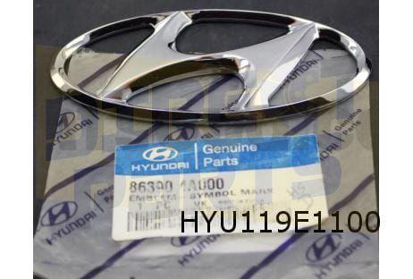 Hyundai Terracan/Tucson logo ''Hyundai'' achterzijde Origine, -, Verzenden, -, Nieuw