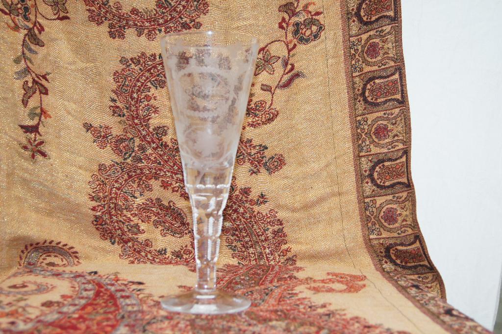 Wijnglas met gravering, Ophalen of Verzenden