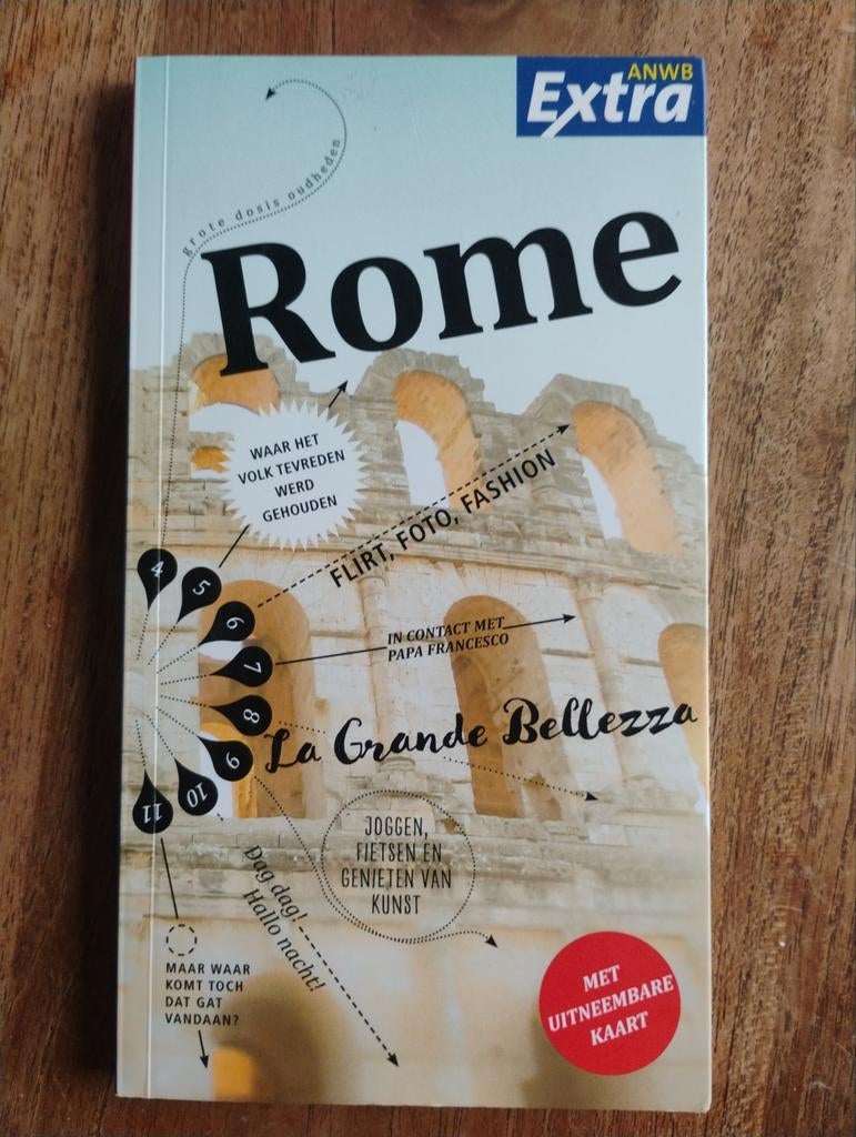 ANWB Extra Rome Reisgids - Ontdek de Eeuwige Stad, Onbekend, Europa, Ophalen of Verzenden, Reisgids of -boek