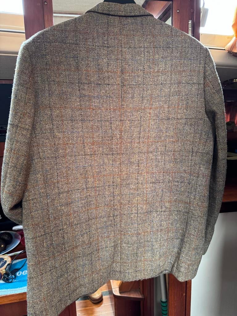 Heren colbert Harris Tweed 100% wol, Ophalen of Verzenden, Gedragen, Overige maten, Bruin
