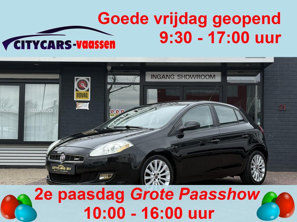 Fiat Bravo 1.4 T-Jet Corporate 120 pk navi climate cruise ct, Voorwielaandrijving, Gebruikt, Zwart, Zwart