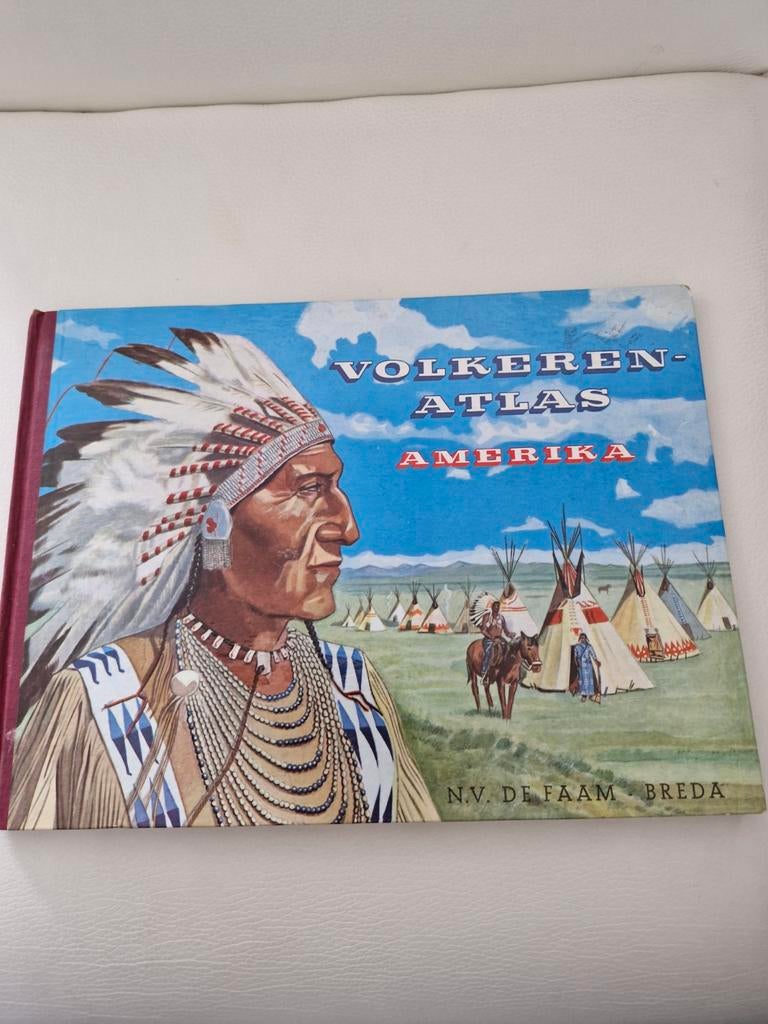 Volkeren-Atlas Amerika - N.V. De Faam Breda, Gelezen, Overige atlassen, N.V. De Faam Breda, Ophalen of Verzenden