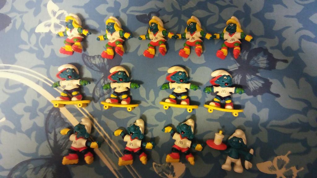 Smurfen mcdonalds Happy meal pvc figuren smurf set, Verzamelen, Smurfen, Ophalen of Verzenden, Gebruikt, Verschillende Smurfen