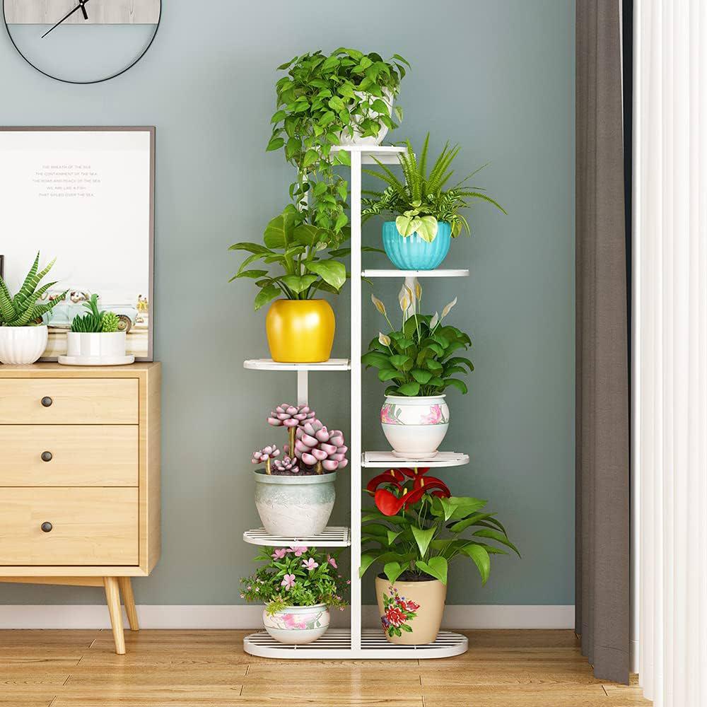 White plant rack, multi-level plant stand for, Ophalen, Zo goed als nieuw
