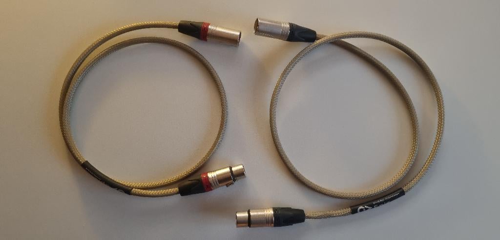 The Chord Company Epic XLR-kabel Analogue 1 mtr, Ophalen of Verzenden, Zo goed als nieuw, Minder dan 2 meter, Interlink-kabel