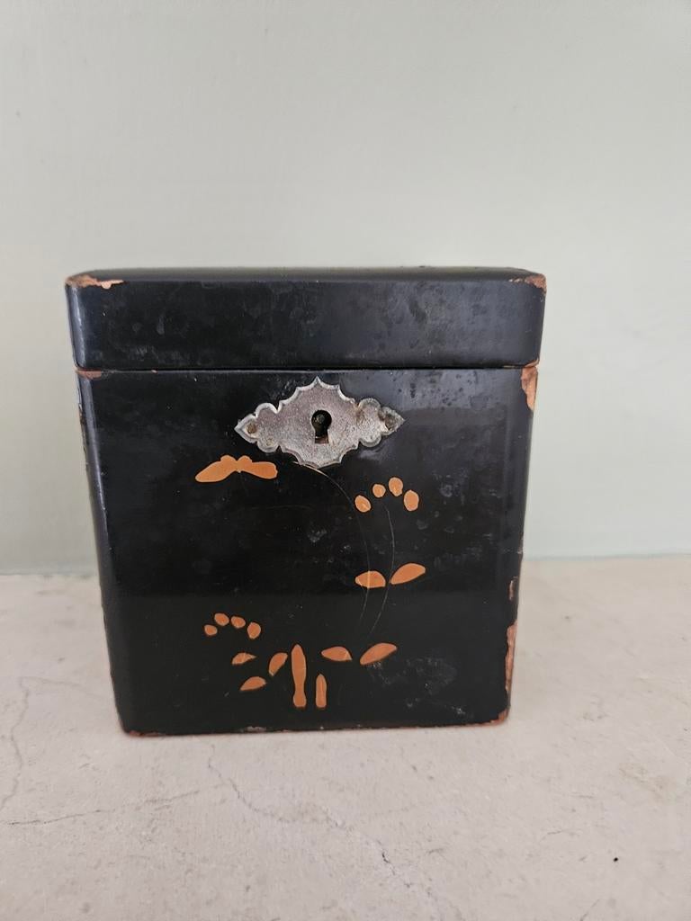 Antiek Japans lak/theedoos 1890, Ophalen of Verzenden