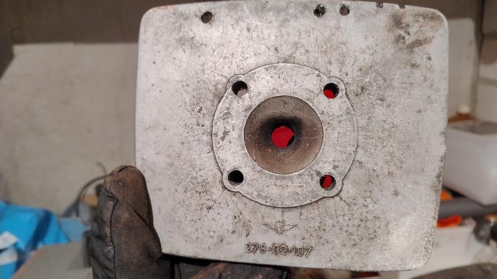 Standaard Zündapp cylinder met kop zonder zuiger, Ophalen of Verzenden, Cilinder