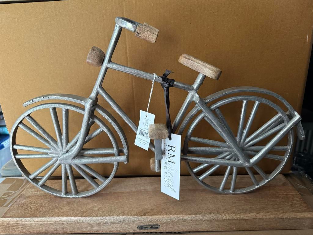 Rivièra Maison Amsterdam City Bike decoratie, Ophalen of Verzenden, Nieuw, Zilver, Metaal