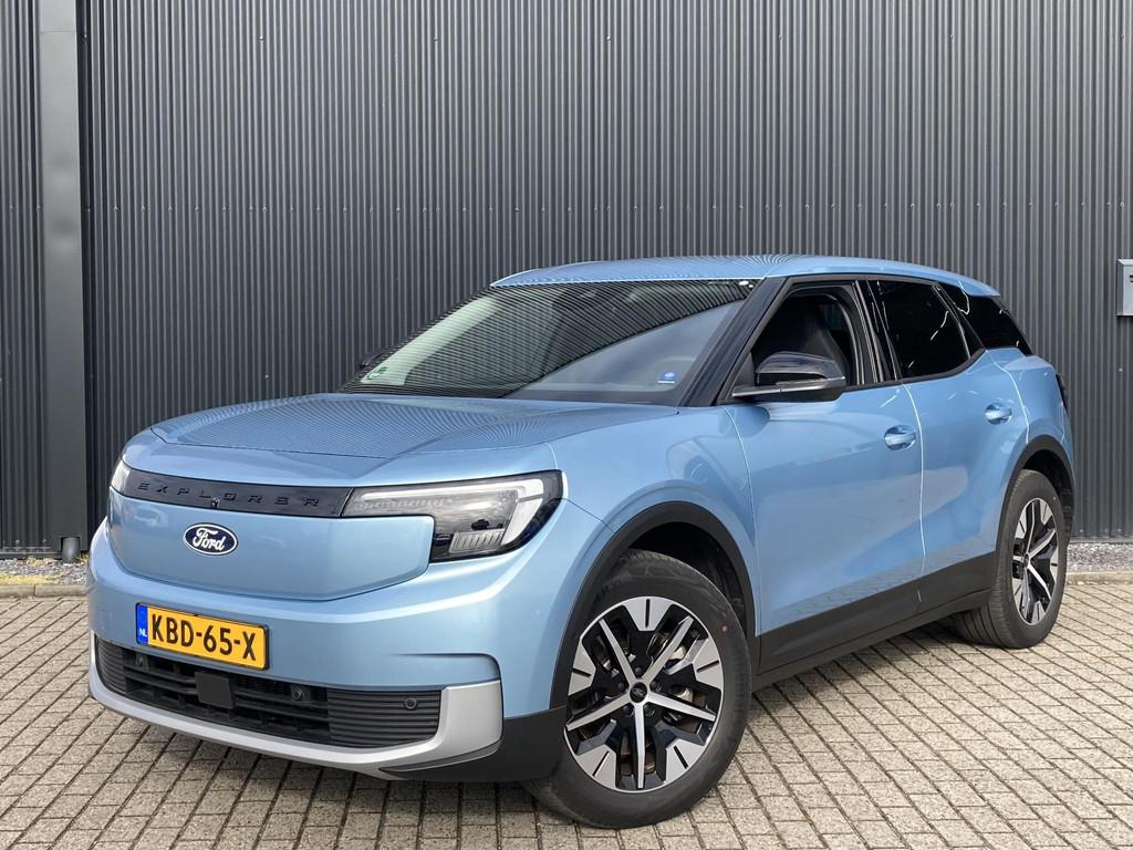 Ford Explorer Extended Range AWD 79 kWh AWD 340 pk Navigatie, Automaat, Stof, Gebruikt, Zwart