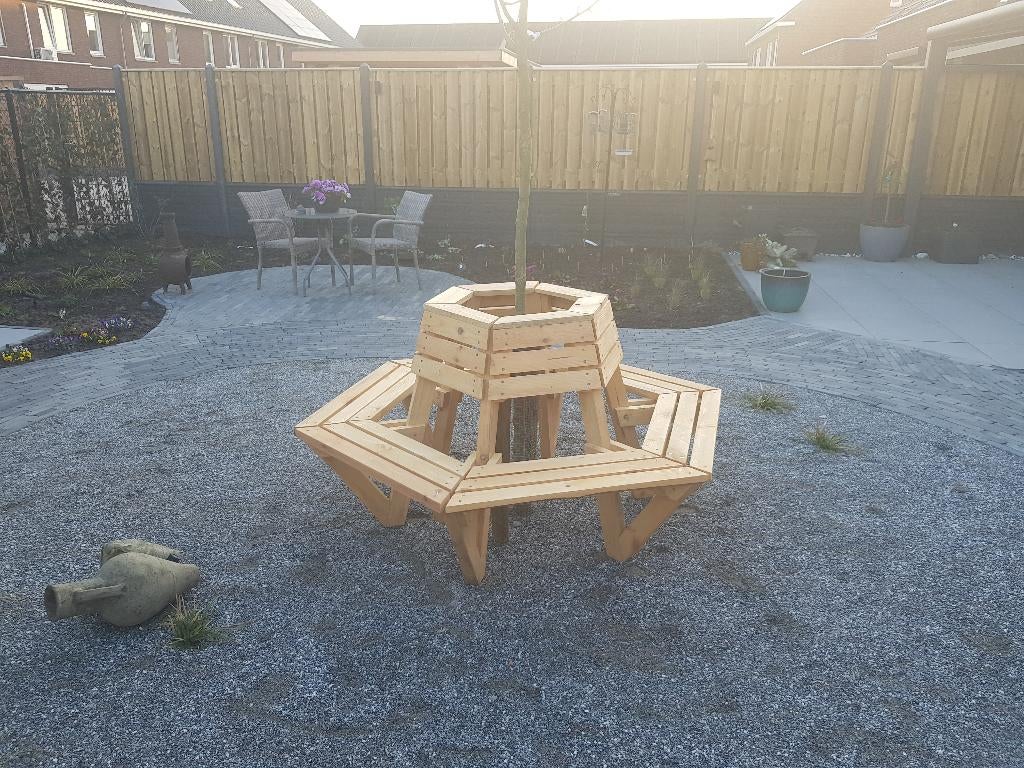 boombank vuren, Ophalen, Nieuw, Hout