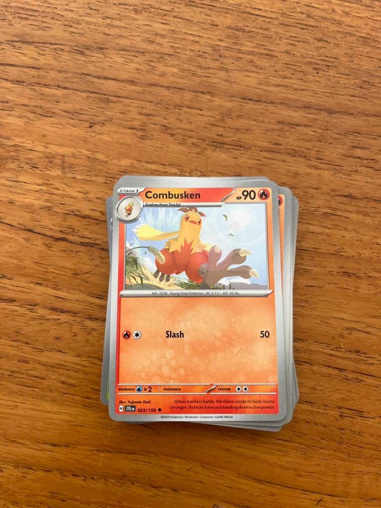 Pokémon Kaart Combusken 023/159 - HJTGEN, Ophalen of Verzenden, Zo goed als nieuw, Meerdere kaarten