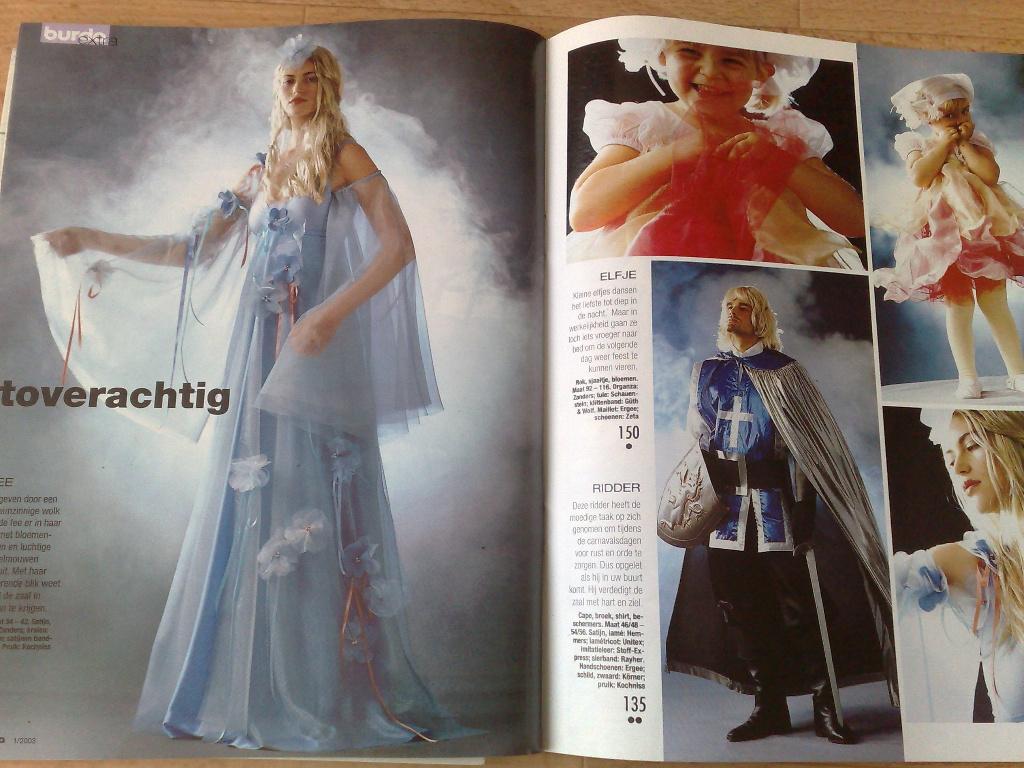 Burda januari 2003 , extra carnaval leuke kostuums, Verzenden, Zo goed als nieuw, Vrouw, Burda