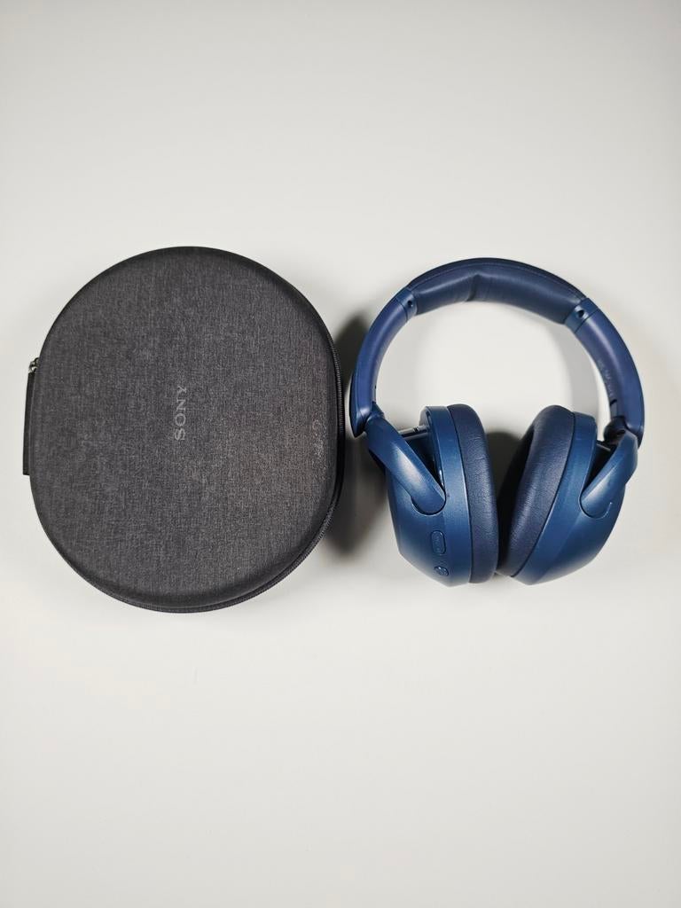 Sony WH-XB910N (YY2951) – Blauw - B-Grade - Incl. Etui, Audio, Tv en Foto, Koptelefoons, Gebruikt, Bluetooth, Ophalen of Verzenden