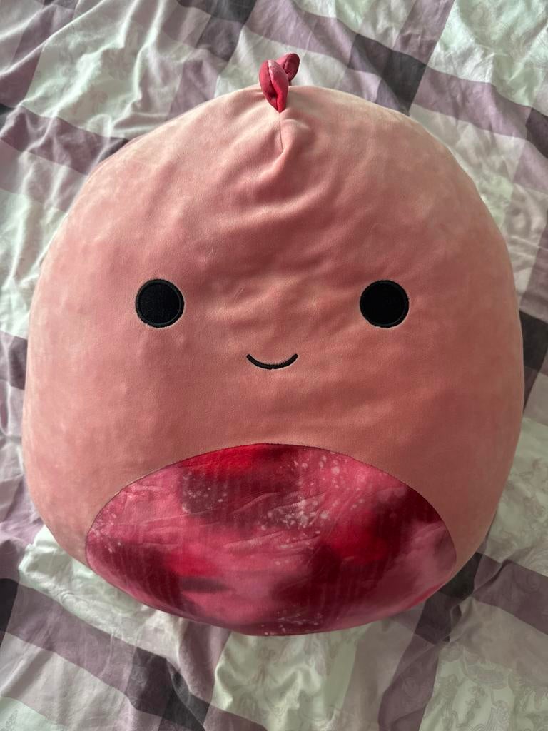 Roze Squishmallow knuffel met stekels, Ophalen of Verzenden, Gebruikt, Overige typen