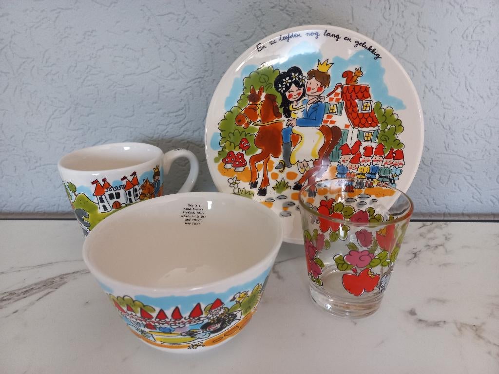 Blond Efteling Sprookjesbos Sneeuwwitje 4-delig, Ophalen of Verzenden, Zo goed als nieuw, Overige typen