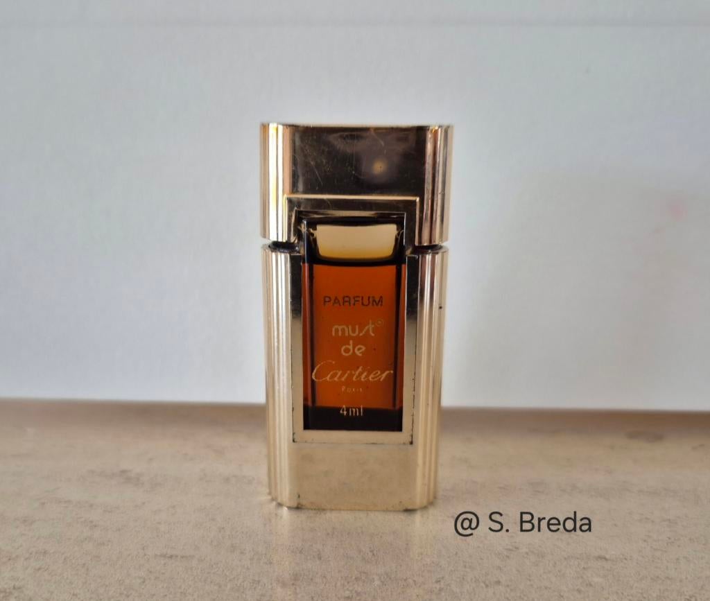 Cartier - Must de Cartier - 4 ml licht goud kleurig, Ophalen of Verzenden, Gebruikt, Miniatuur, Gevuld