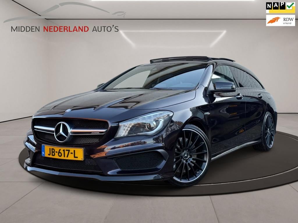 Mercedes-Benz CLA-klasse Shooting Brake AMG 45 4MATIC * SPOR, Auto's, Mercedes-Benz, Automaat, CLA, Gebruikt, 4 cilinders