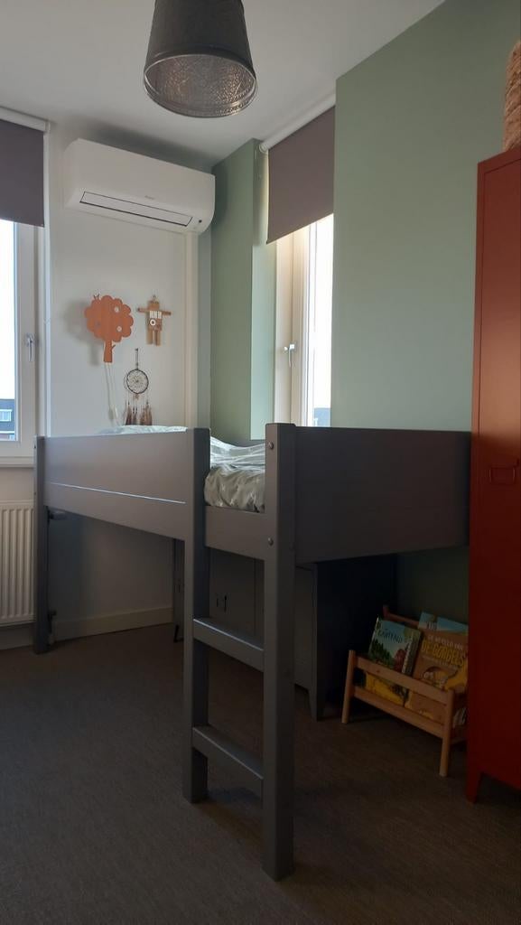 Half hoogslaper kinderbed met nieuwe lattenbodem, Ophalen, Gebruikt, Halfhoogslaper