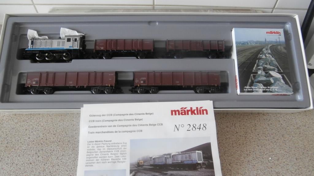 Marklin Rail ballast transport set 2848, Wisselstroom, Treinset, Ophalen of Verzenden, Zo goed als nieuw