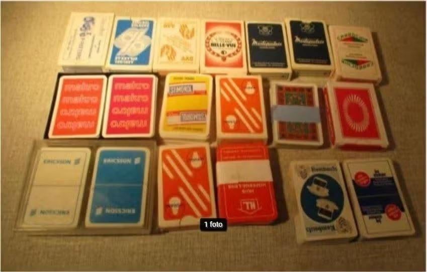 Partij van 19 volledige Speelkaarten sets, Ophalen of Verzenden, Zo goed als nieuw, Speelkaart(en)