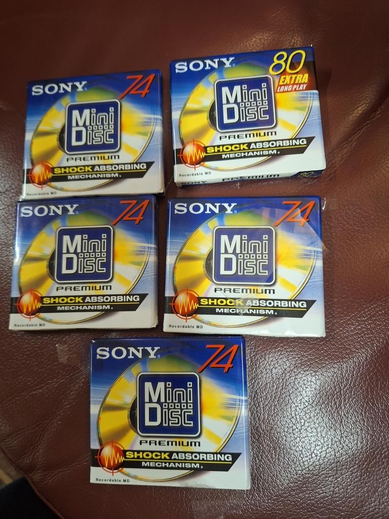 5x Sony MiniDisc  - Nieuw in verpakkin, Audio, Tv en Foto, Ophalen of Verzenden