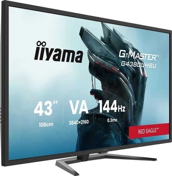 iiyama G-Master G4380UHSU-B2 Red Eagle 4K IPS 144Hz HDMI 2.1, Computers en Software, Monitoren, Gaming, HDMI, Iiyama, IPS