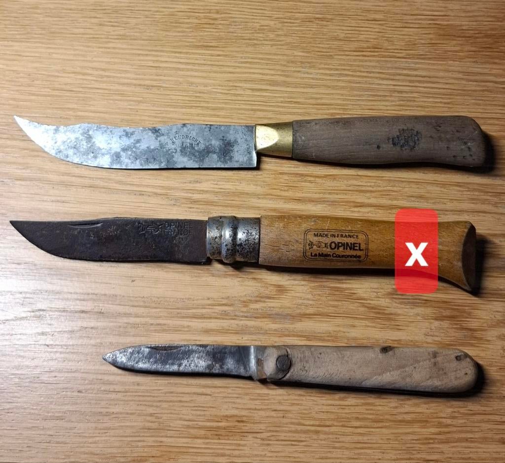 Antiek mes P. Hendrichs Solingen / Opinel / Gerlach, Ophalen of Verzenden, Gebruikt