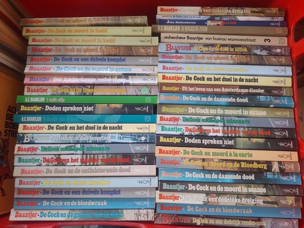 Partij ca 40 Baantjer boeken., Ophalen, Gelezen, Verschillende onderwerpen