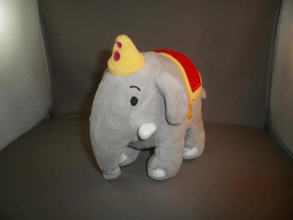 bumba olifant tumbi grijs met geel hoedje rood dekje 20 cm, Overige merken, Grijs, Nieuw, Ophalen of Verzenden