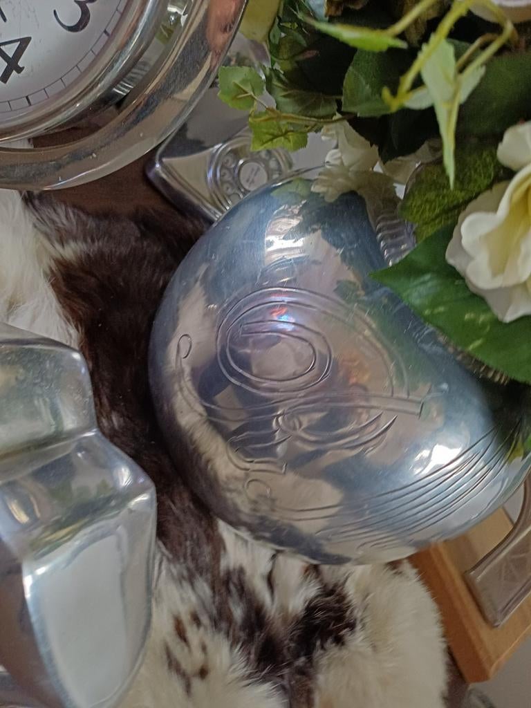 Riviera maison vaas maat met kunstbloemen, Ophalen of Verzenden, Zo goed als nieuw