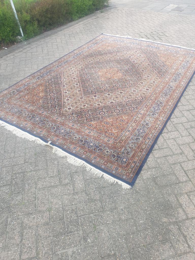 Prachtig handgeknoopt perzisch tapijt van moud, Ophalen of Verzenden, Zo goed als nieuw