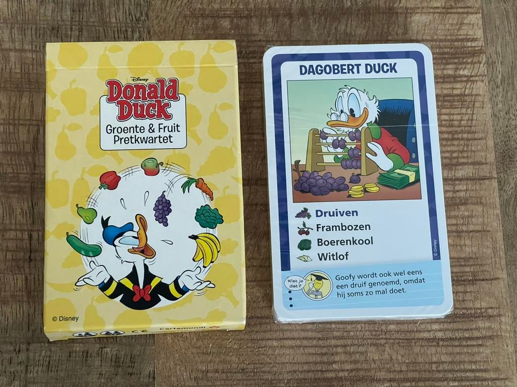 Donald Duck groente en fruitkwartet nieuw in folie, Ophalen of Verzenden, Nieuw, Kwartet(ten)