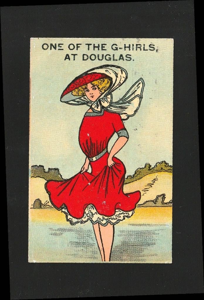 Ansicht jonge dame in mooie kleding D11-02, Verzenden, Voor 1920, Gelopen, Overige thema's