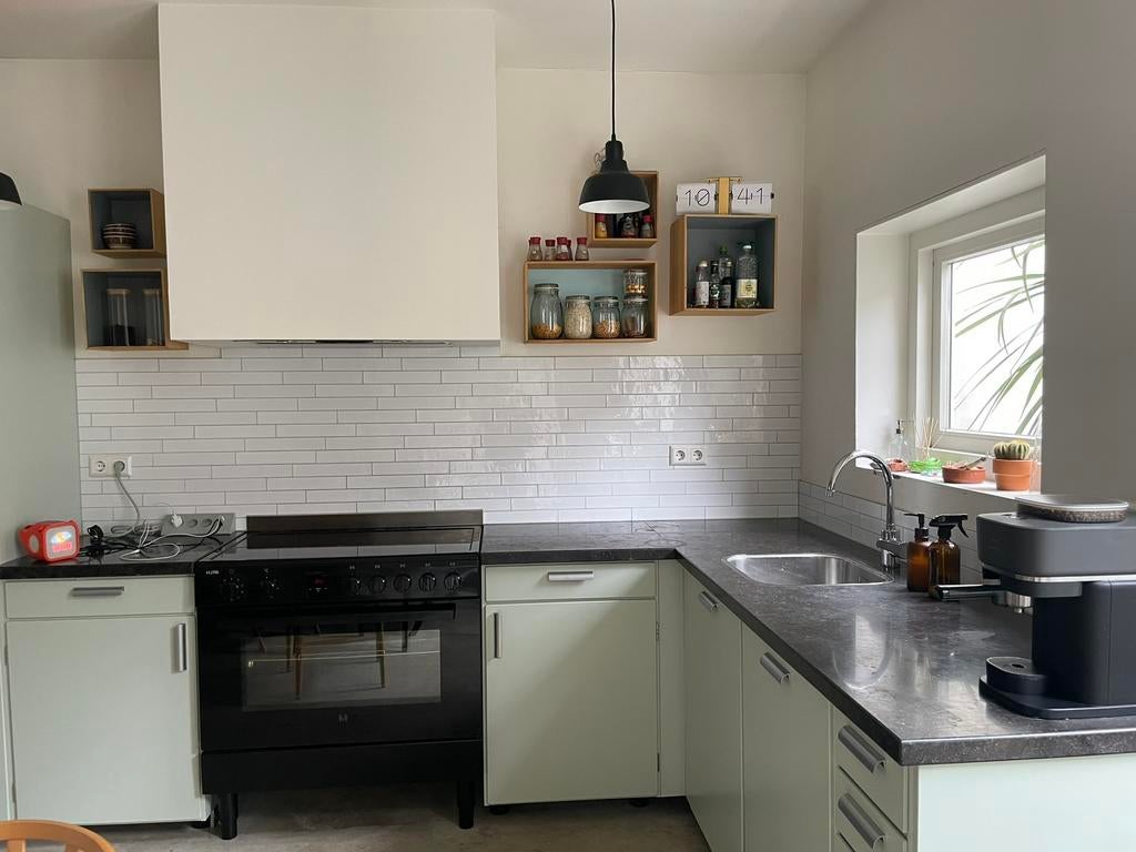 Piet zwart keuken compleet, Ophalen, Overige typen, Graniet of Steen, Zo goed als nieuw