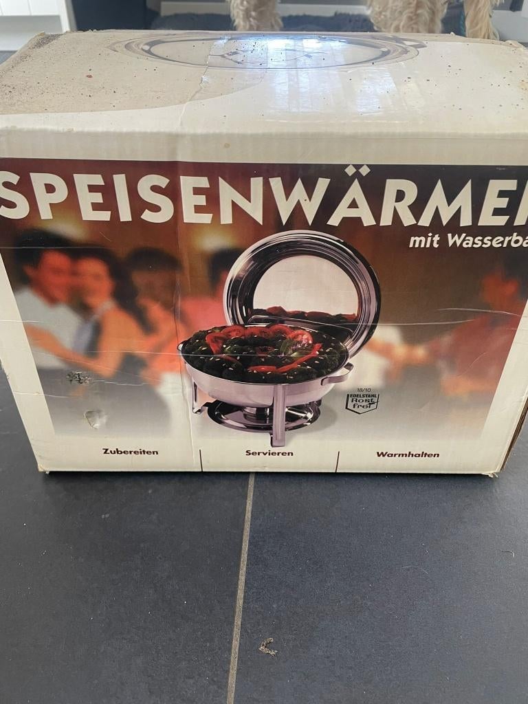 Chafing Dish rond 5-delig, als NIEUW, Overige typen, Hendi, Ophalen of Verzenden, Overige materialen