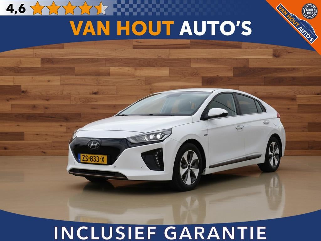 Hyundai IONIQ Premium EV | SOH 91% | LEDER | STOELVERW, Huisgarantie, Met garantie (alle), Wit, IONIQ