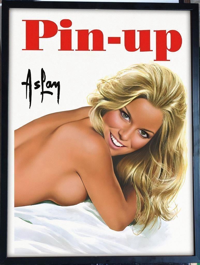Poster in Frame] Sexy Retro Pin up ASLAN, Ophalen of Verzenden, Nieuw, A1 t/m A3, Film en Tv
