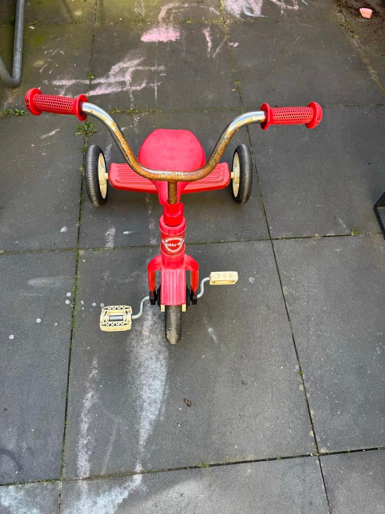 Vintage rode driewieler voor kinderen, Fietsen en Brommers, Fietsen | Driewielers, Gebruikt, Ophalen of Verzenden