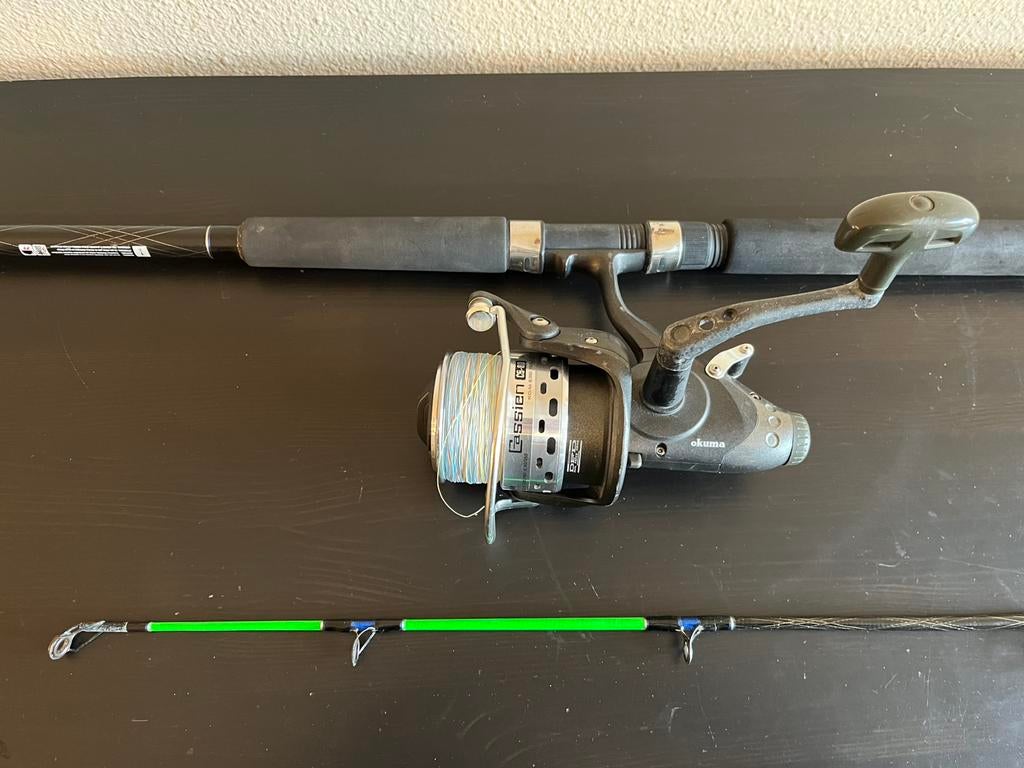 Ron Thompson Zeevis boot hengel met Okuma molen, Watersport en Boten, Ophalen, Gebruikt, Complete set