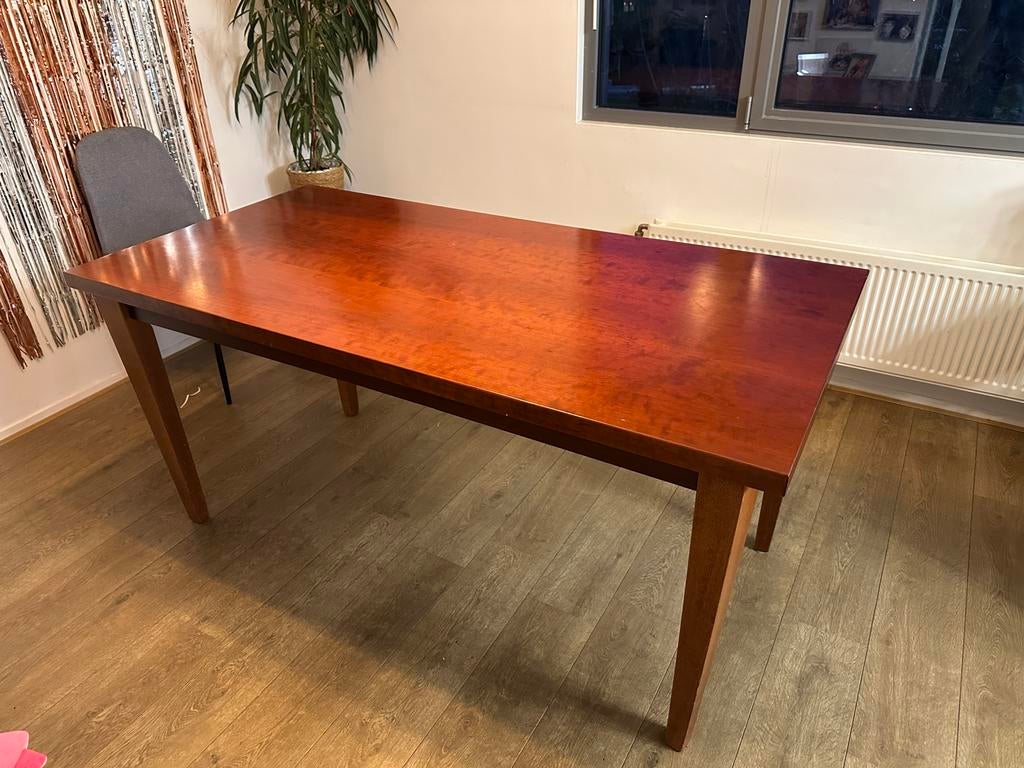 Massieve houten eettafel gratis afhalen, Ophalen, Gebruikt, 50 tot 100 cm, 150 tot 200 cm